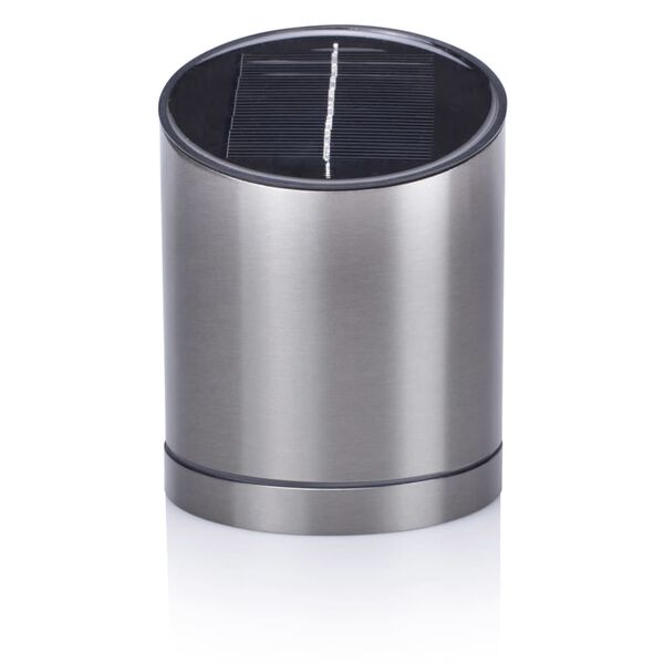 Smartwares Solarna lampa ścienna z czujnikiem, 0,5 W, srebrna