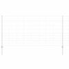 vidaXL Ogrodzenie z słupkiem Srebrny 1,2 x 25 m Stal
