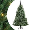vidaXL Sztuczna choinka z zawiasami zielony 180 cm PVC i Metal