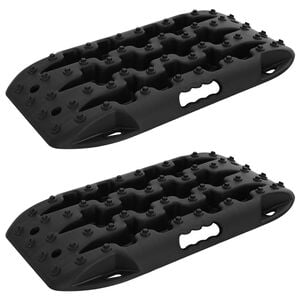vidaXL Deska trakcyjna 2 szt. Czarny 57,5x30,5x5,5 cm Wzmocniony nylon