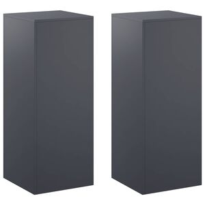 vidaXL Stojak na rośliny 2 pcs antracytowy 40 x 40 x 100 cm