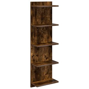 vidaXL P&oacute;łka ścienna Dąb wędzony 30 x 15 x 100 cm Drewno inżynieryjne