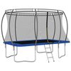 vidaXL Trampolina z akcesoriami, prostokątna, 335x244x90 cm, 150 kg