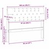 vidaXL Tapicerowane wezgłowie Jasnoszary 100 cm Lite drewno sosnowe