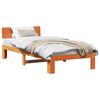 vidaXL Ramka ł&oacute;żka Woskowy Brąz 90 x 190 cm Lite drewno sosnowe