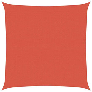vidaXL Żagiel przeciwsłoneczny, 160 g/m&sup2;, terakotowy, 7x7 m, HDPE