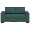 vidaXL Sofa 2-osobowa Ciemnozielona 120 cm Tkanina