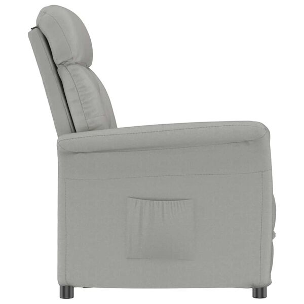 vidaXL Fotel Recliner Jasnoszary Jasnoszary 70.5 x 96.5 x 95 cm