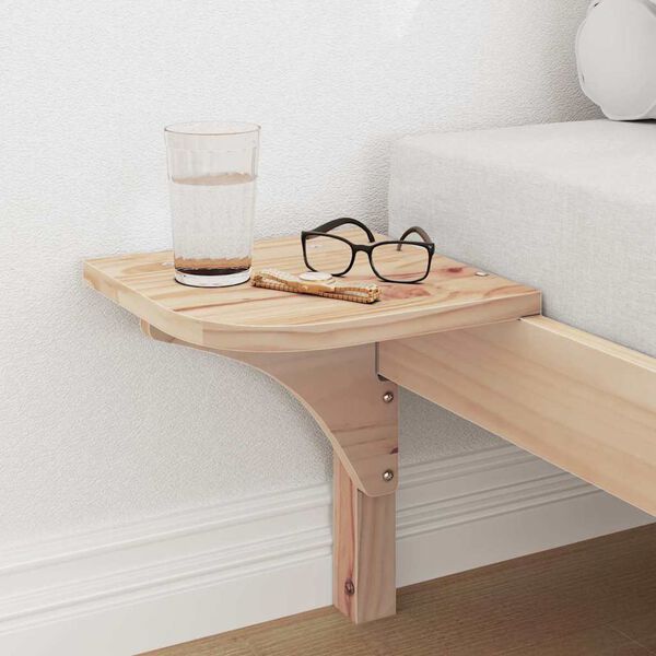 vidaXL Ramka ł&oacute;żka Naturalny 80 x 200 cm Lite drewno sosnowe