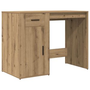 vidaXL Biurko, dąb artisan, 100x50x76 cm, materiał drewnopochodny