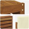 vidaXL Zestawy sof 5 pcs Naturalny i Kremowy Lite Drewno Akacji