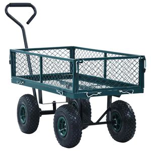 vidaXL Ogrodowy w&oacute;zek ręczny, zielony, 250 kg