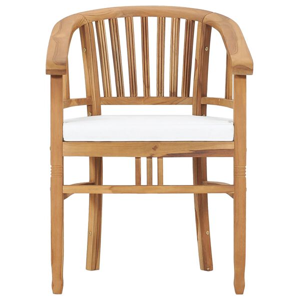 vidaXL 3-cz. zestaw mebli ogrodowych z poduszkami, lite drewno tekowe