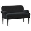 vidaXL Sofa dwuosobowa z guzikowym pikowaniem Czarny 120 x 66 x 78 cm