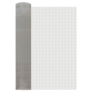 vidaXL Siatka ekranowa 60 x 200 cm 6 Mesh Stal nierdzewna 201 srebrny
