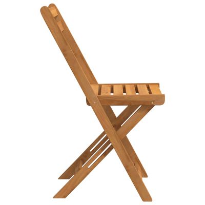 vidaXL Składane krzesła bistro, 4 szt., lite drewno akacjowe