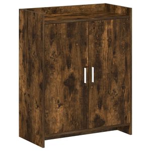 vidaXL Szafka na buty z przechowywaniem Dąb wędzony 73,5 x 36 x 92 cm