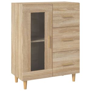 vidaXL Szafka, dąb sonoma, 69,5x34x90 cm, materiał drewnopochodny