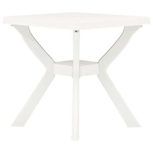 vidaXL Stolik bistro, biały, 70x70x72 cm, plastikowy