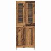 vidaXL Highboard 2 pcs Stare drewno Materiał drewnopochodny