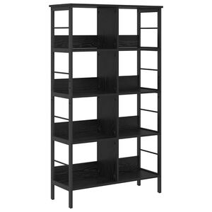 vidaXL P&oacute;łka na książki 8 poziomy 82 x 32 x 144,5 cm Czarny Dąb