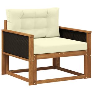vidaXL Środkowa sofa ogrodowa naturalny