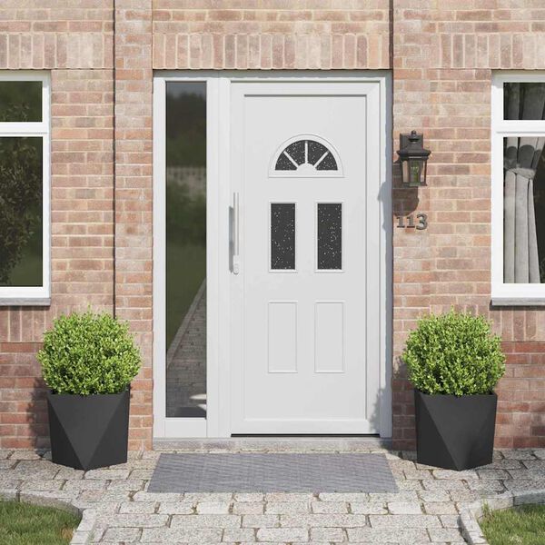 vidaXL Donica 2 pcs Czarny 40 x 40 x 40 cm Stal