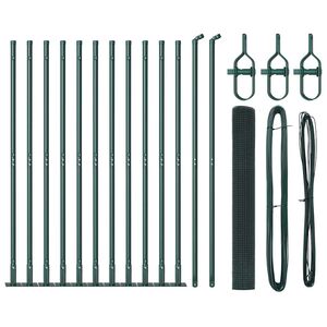 vidaXL Słupek ogrodzeniowy. Zielony 25 x 1,2 m (siatka 12 x 12 mm)