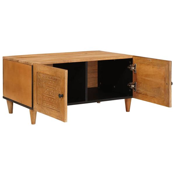 vidaXL Stolik kawowy Jasny Brąz 80 x 50 x 40 cm Lite drewno akacjowe