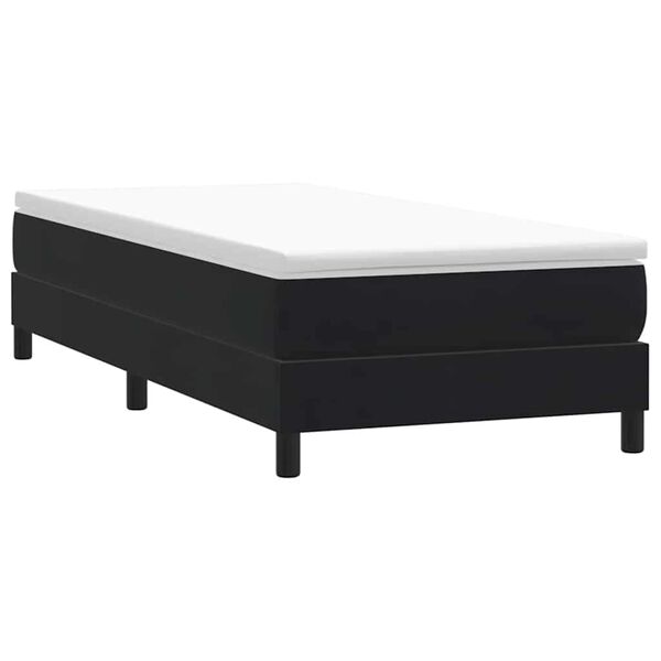 vidaXL Ł&oacute;żko Box Spring bez materaca Czarne 100x220 cm Aksamit