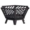 vidaXL Kominek Czarny 60 x 53 x 30 cm Stal