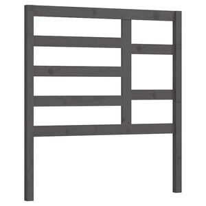 vidaXL Wezgłowie ł&oacute;żka, szare, 81x4x104 cm, lite drewno sosnowe