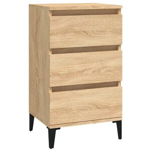 vidaXL Szafka nocna, dąb sonoma, 40x35x70 cm, materiał drewnopochodny