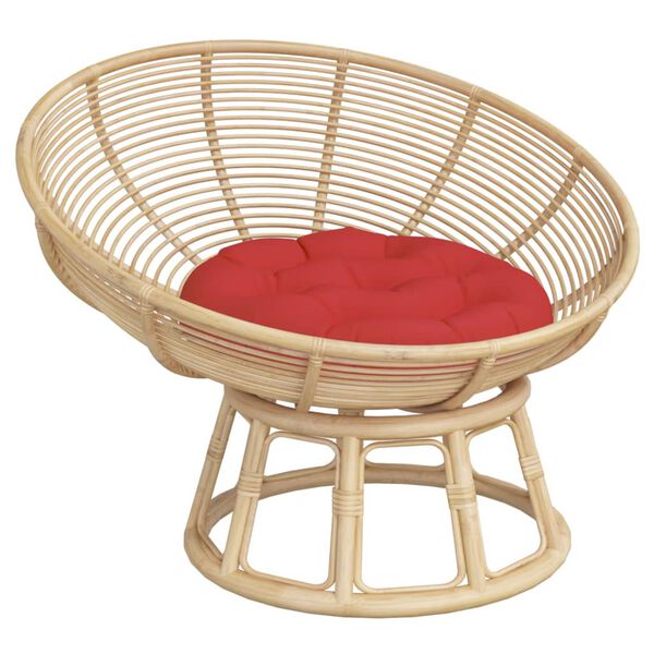 vidaXL Okrągła poduszka, czerwona, &Oslash; 60 x11 cm, tkanina Oxford