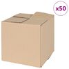 vidaXL Pudełko składane 50 pcs Naturalny 20 x 20 x 20 cm Tektura