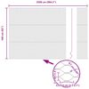 vidaXL Ogrodzenie heksagonalne Szary 1.6 x 25 m Stal