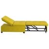 vidaXL Sofa Bed Ż&oacute;łty 194 x 67 x 82 cm Aksamit