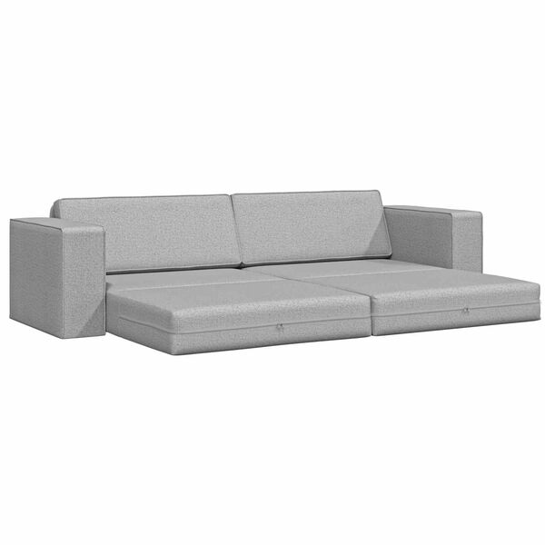 vidaXL Sofa Bed 200cm Szary chmur tkanina