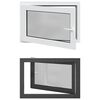 vidaXL Okno piwniczne RISOR 90 x 50 cm PVC i szkło antracytowy