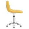 vidaXL Obrotowe krzesło biurowe, musztardowe, tapicerowane tkaniną
