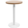 vidaXL Stolik bistro, jasnobrązowy, 50 cm, MDF