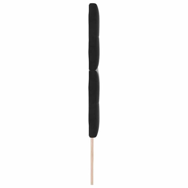 vidaXL Zagł&oacute;wek Z zagł&oacute;wkiem Czarny 180 cm Sk&oacute;ra ekologiczna