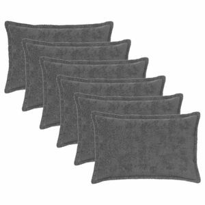 vidaXL Poszewka na poduszkę 6 szt. HOUTEN ciemnoszary 30 x 50 cm