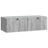 vidaXL Szafka RTV montowana na ścianie Szary Sonoma 99 x 41 x 30 cm