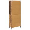vidaXL Highboard Montowane na ścianie Stare drewno 69,5 x 34 x 180 cm