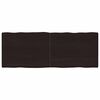 vidaXL Blat, ciemnobrązowy 160x60x(2-4)cm drewno z naturalną krawędzią