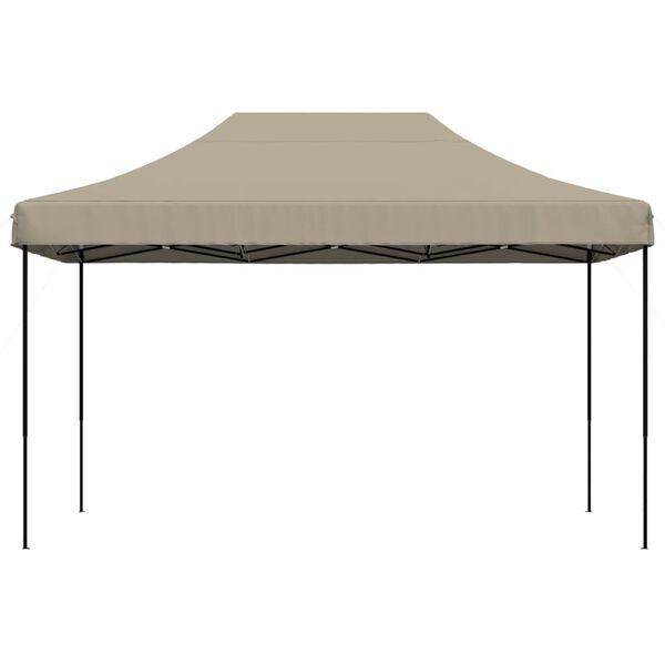 vidaXL Składany namiot imprezowy typu pop-up, taupe, 440x292x315 cm
