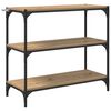 vidaXL Szafka na książki 3 poziomy 80 x 33 x 70,5 cm Dąb rzemieślniczy