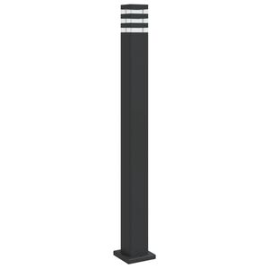 vidaXL Zewnętrzna lampa stojąca, czarna, 110 cm, aluminium