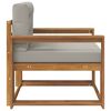 vidaXL Środkowa sofa ogrodowa Lite Drewno Akacji Naturalny